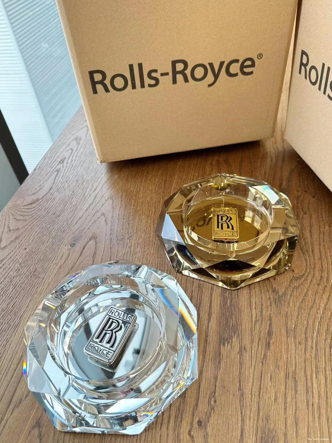 ASHTRAY ROUND ROYCE ROLLS 0825